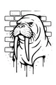 Walrus King of the Wall Blocks