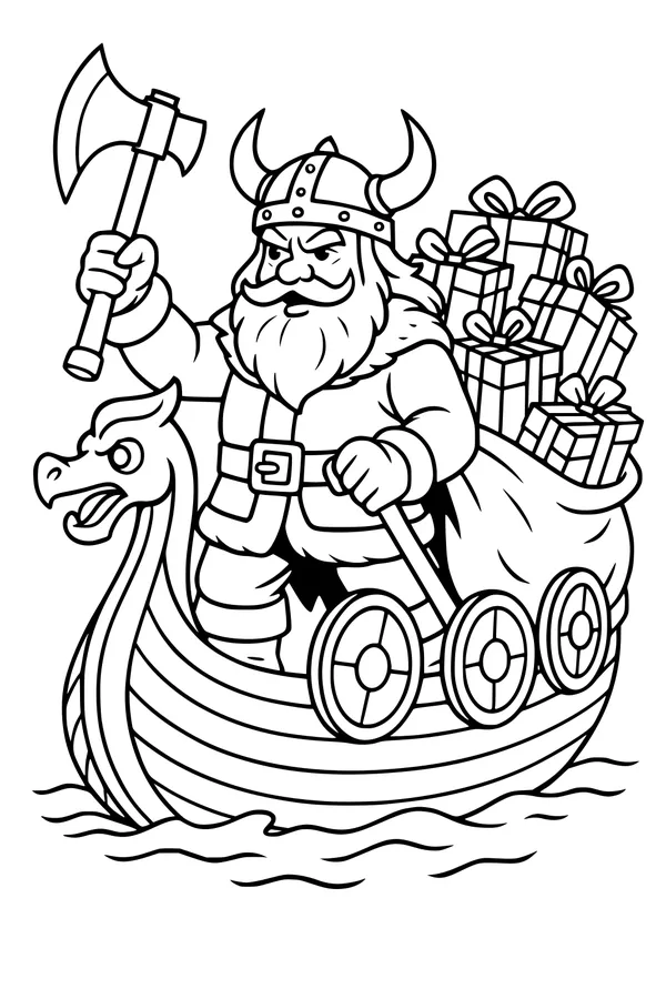 Santa Sails the Viking Seas