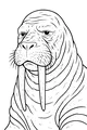 Gentle Giant with Long White Tusks