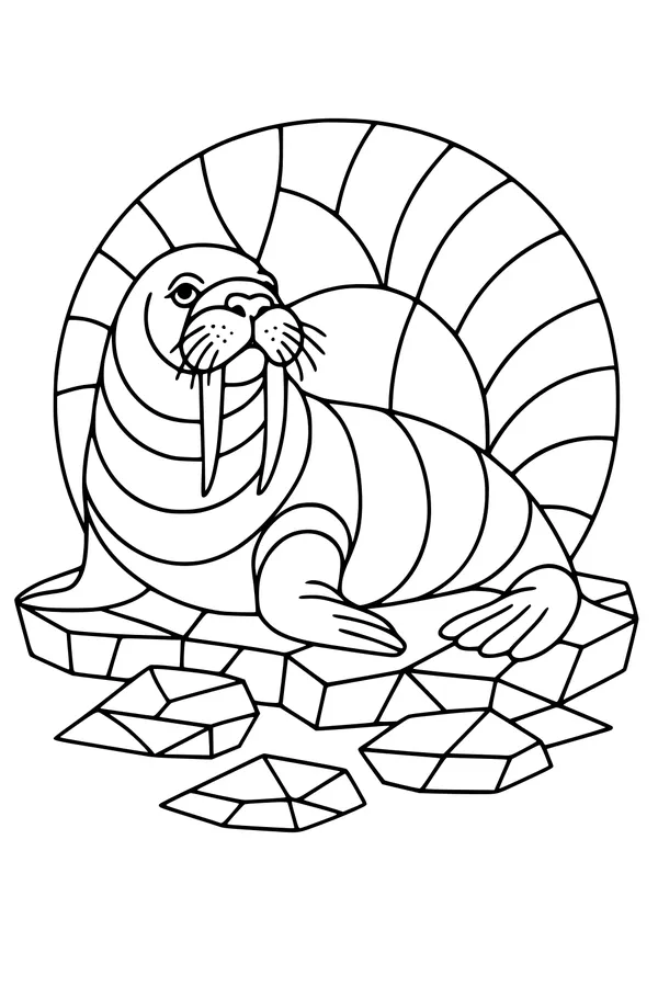 Walter the Walrus Basks on His Ice Throne
