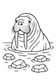 Walrus Waving in the Chilly Bay
