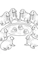 Walrus Family Pool Party Fun