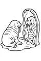 Walrus Wonders at the Wiggly Mirror