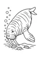 Walrus Snacktime on the Ocean Floor