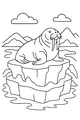 Walrus King On His Iceberg Throne