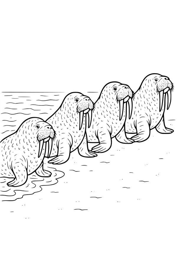 March of the Sunny Beach Walruses