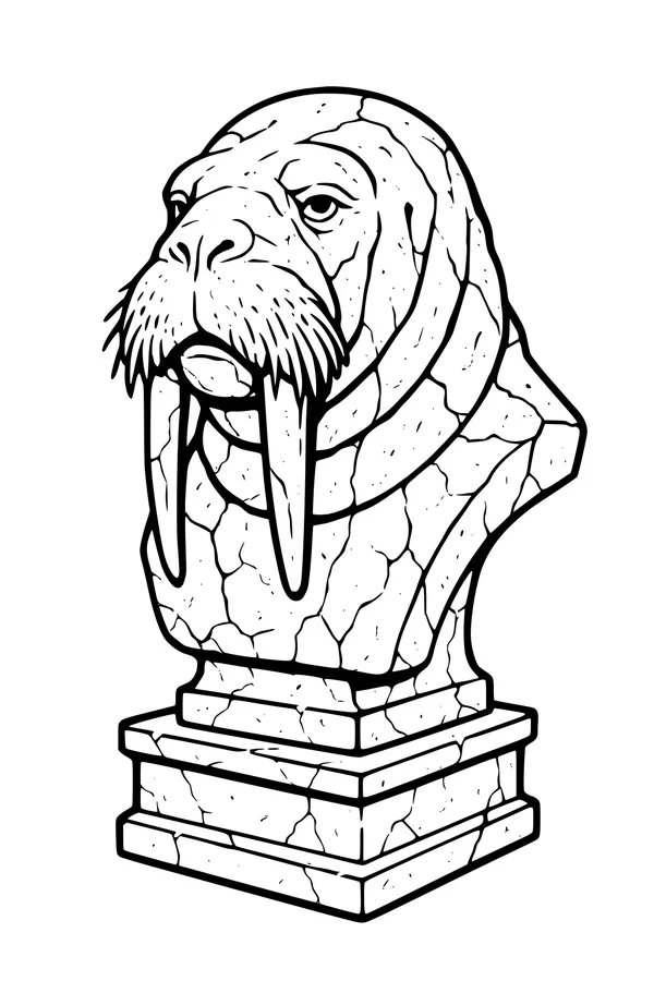 The Marble Walrus Watches Over All