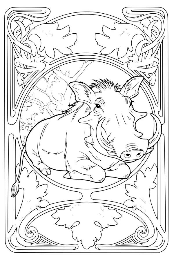 Wally the Warthog’s Leafy Lounging Spot