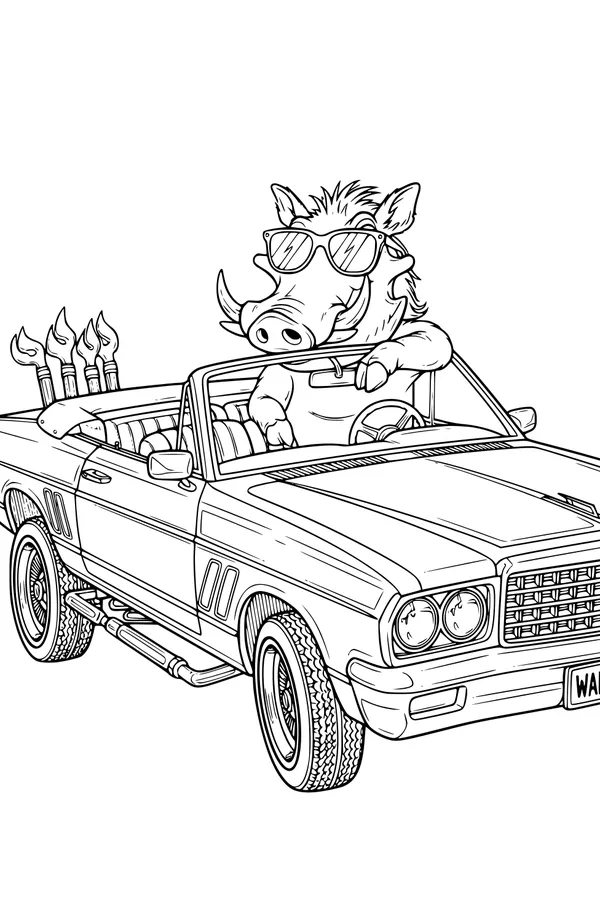 Turbo Warthog Hits the Road in Style