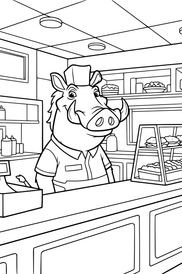 Wart the Warthog’s Diner Surprise