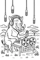Warthog Makes Jungle Beats