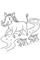 Warthog Parade by the Waterhole