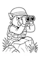 Woolly Warthog Watches the Wild Plains