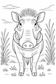 Wilbur the Warthog in Tall Grass