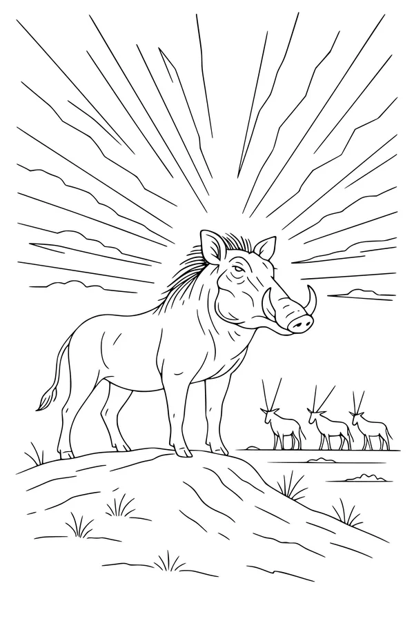 Warthog King of the Sunny Plain