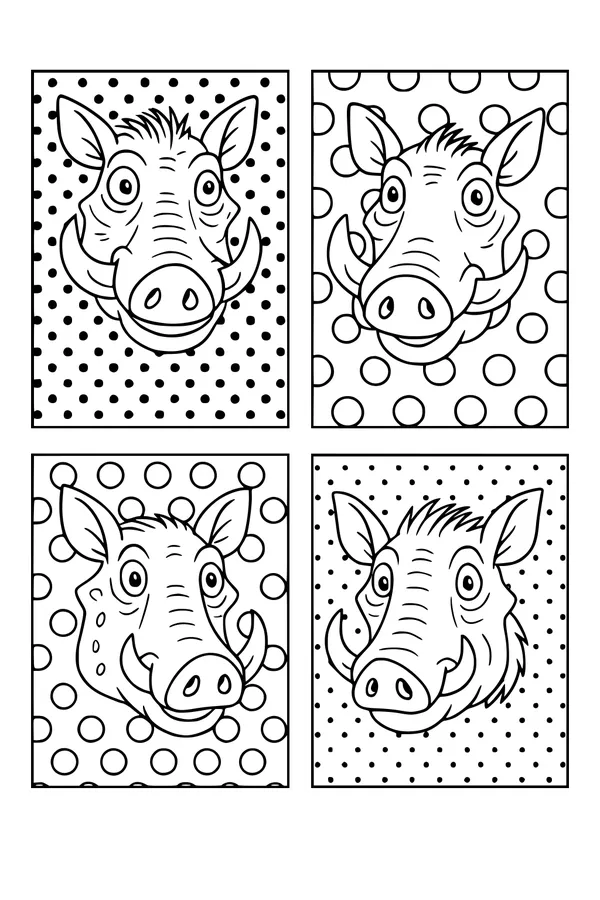 Warthog Faces and Polka Dot Parade
