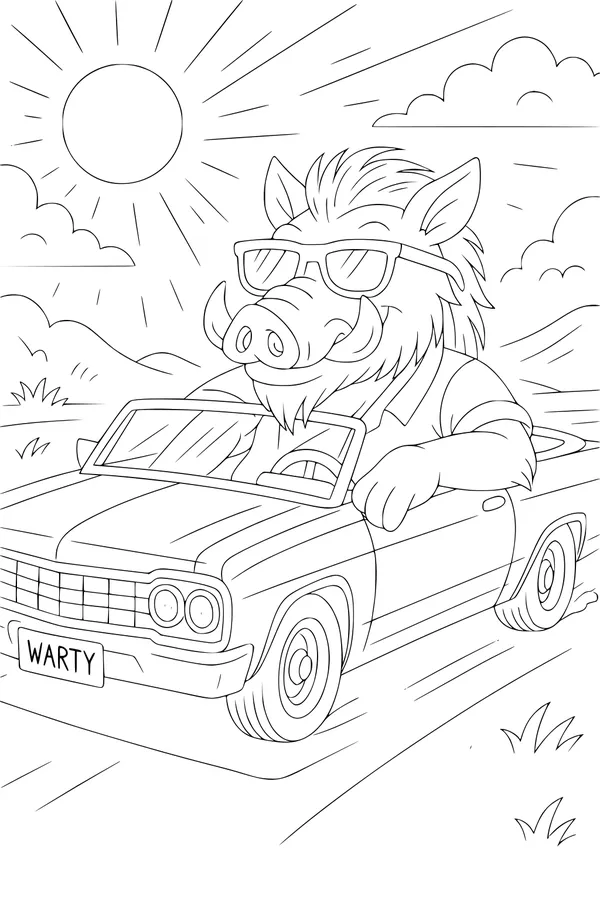 Warty the Warthog Hits the Road