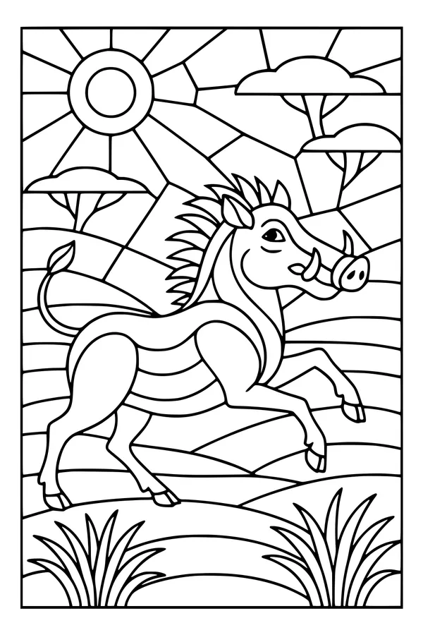 Sunrise Gallop Across the Savanna