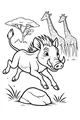Leaping Warthog and Tall Giraffe Friends