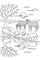 Warthog Family at the Sparkling Waterhole