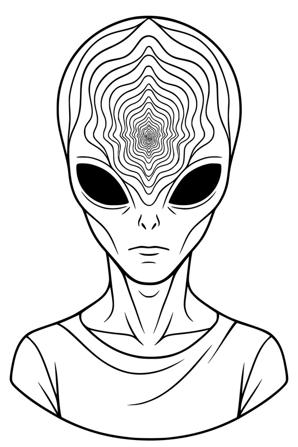 Visitor With Wavy Forehead