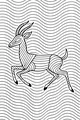 Dancing Gazelle in the Wavy Grass