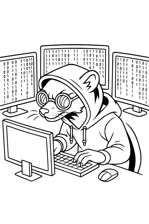 Whiskers the Weasel’s Secret Computer Mission