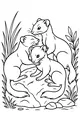 Three Weasels on the Sunny Rock