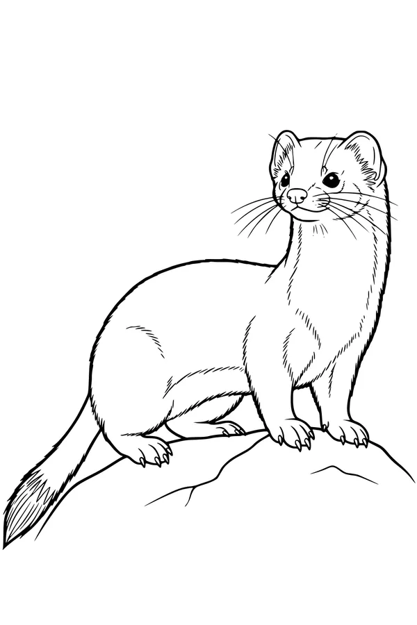 Whiskers on Watch: The Curious Weasel
