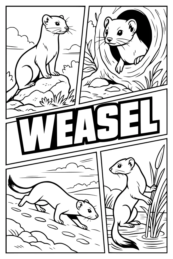 Busy Weasel Wonders in Wild Places