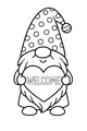 Welcome Gnome With Polka-Dot Hat