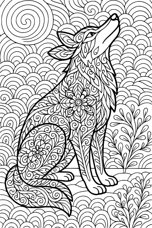 Swirly Song of the Meadow Coyote
