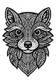 Swirly Whiskers Forest Raccoon