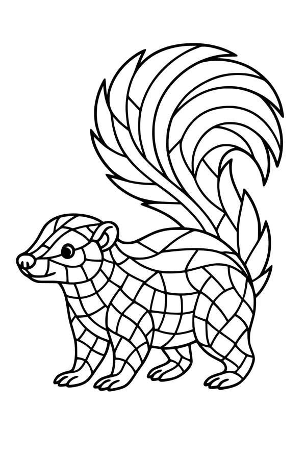 Swishy-Tailed Skunk on Parade