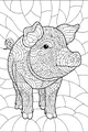 Swirly Patterns on Penny the Pig