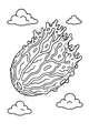 Wiggly UFO Over Fluffy Clouds