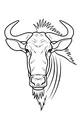 Wise Wildebeest With Windy Mane