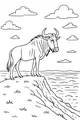 Wildebeest on the Windy Hilltop