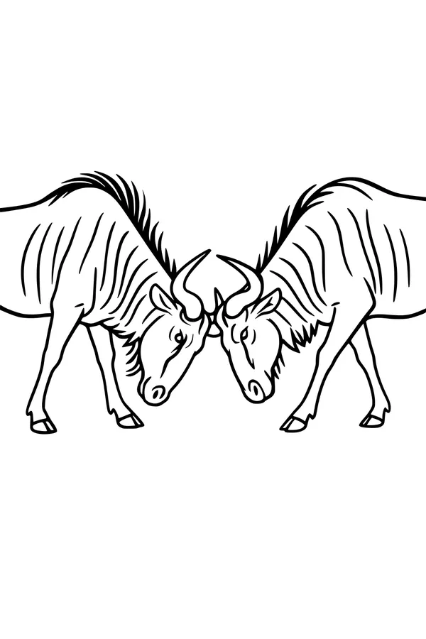 Wildebeest Horn Bump