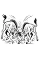 Dust-Dancing Wildebeest Duel
