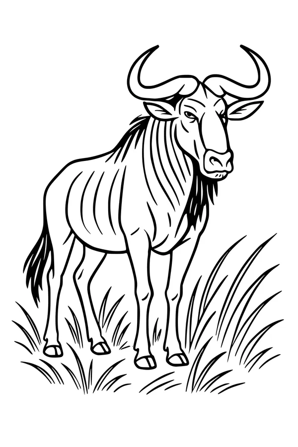 Grassland Boss with Curly Horns