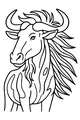 Wildebeest with the Wild Windy Mane