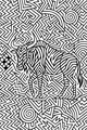 Wildebeest in Zigzag Savanna