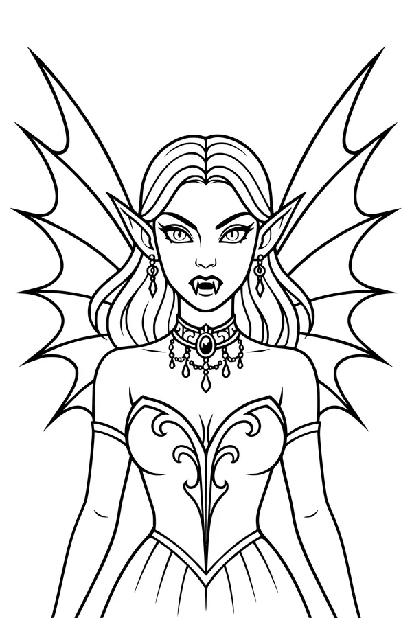 Winged Vampire Princess of Halloween Night