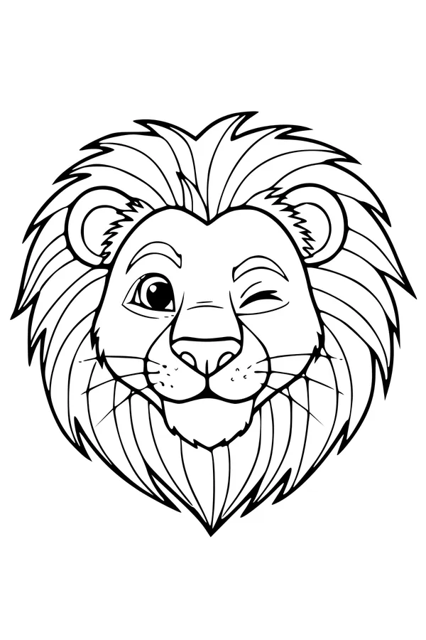 Winking King of the Savanna