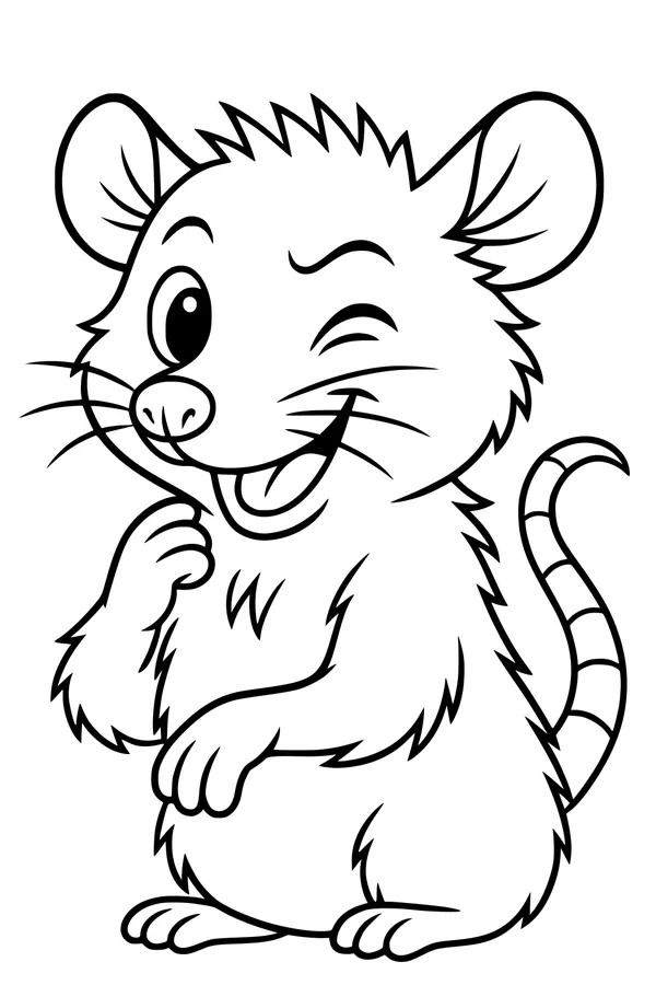 Wink from the Cheeky Opossum