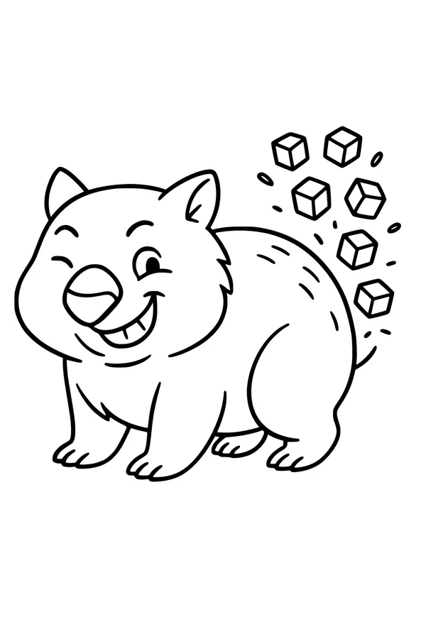 Winky Wombat and the Little Cubes