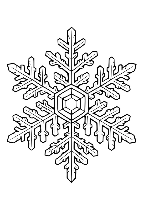 Winter Crystal Snowflake