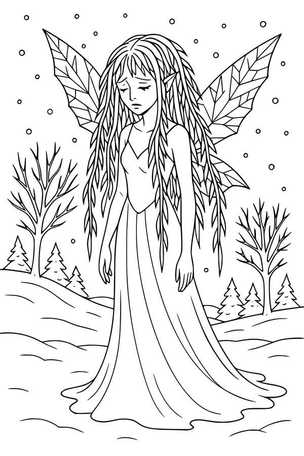 Willow-Haired Fairy in Winter