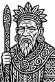 Wise Grandpa With Story Staff